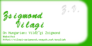 zsigmond vilagi business card